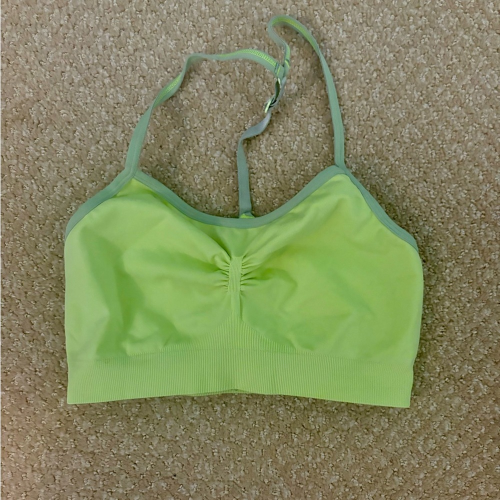 Sweaty Betty neon sports bra